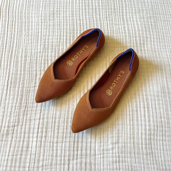 ROTHY'S Shoes - Rothy’s Fawn Caramel The Point Flats